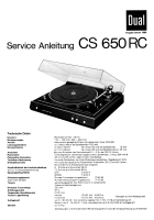 Dual CS-650-RC-Service-Manual 